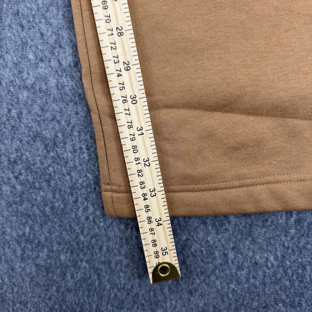 HODO Sweatpants Mens L Tall Brown Fleece Joggers Elastic Waist Casual Athleisure